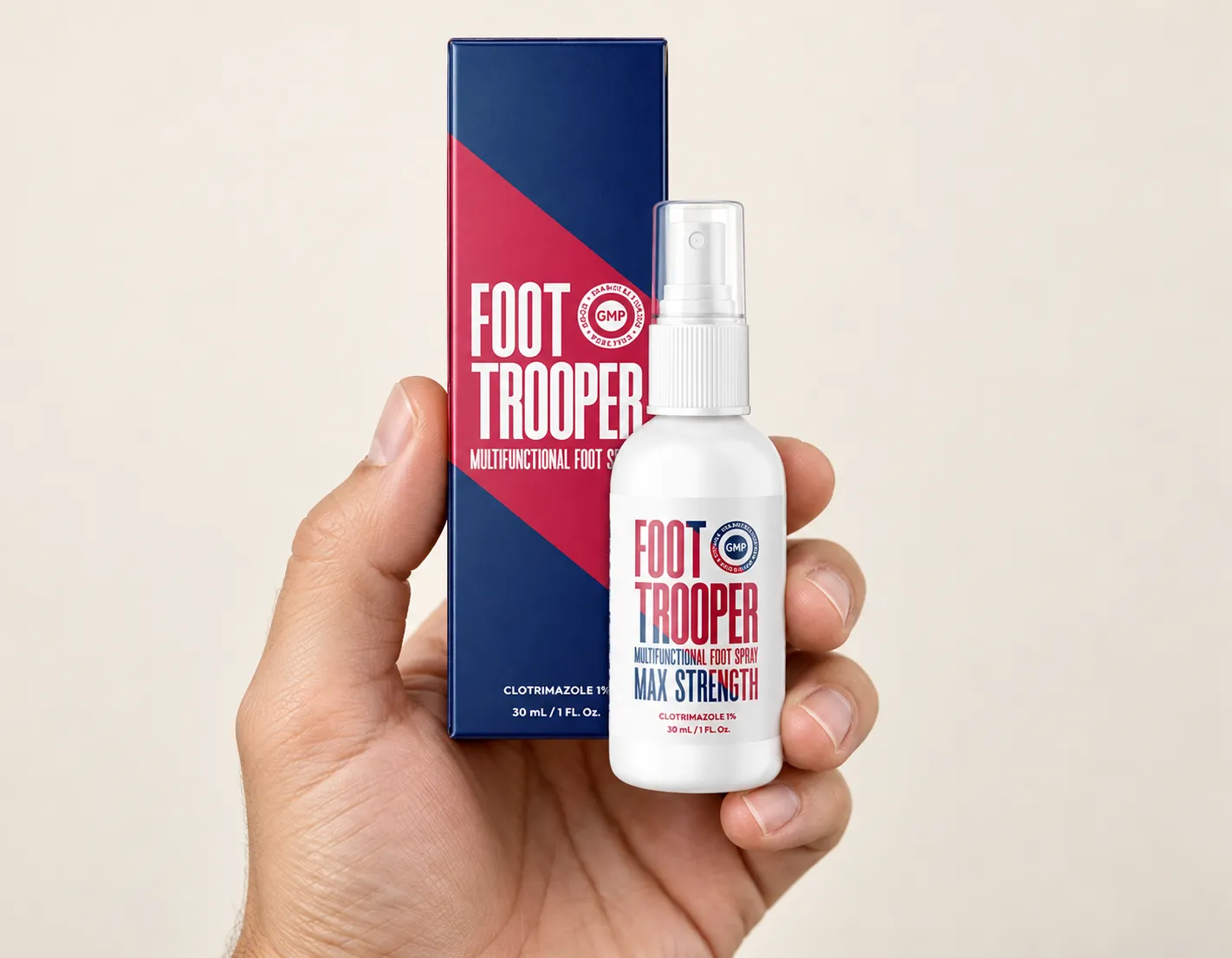 Foot Trooper-fungus remedy — le produit en main