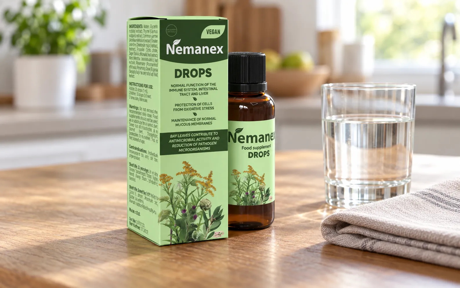 Nemanex Cystitis — le produit au quotidien