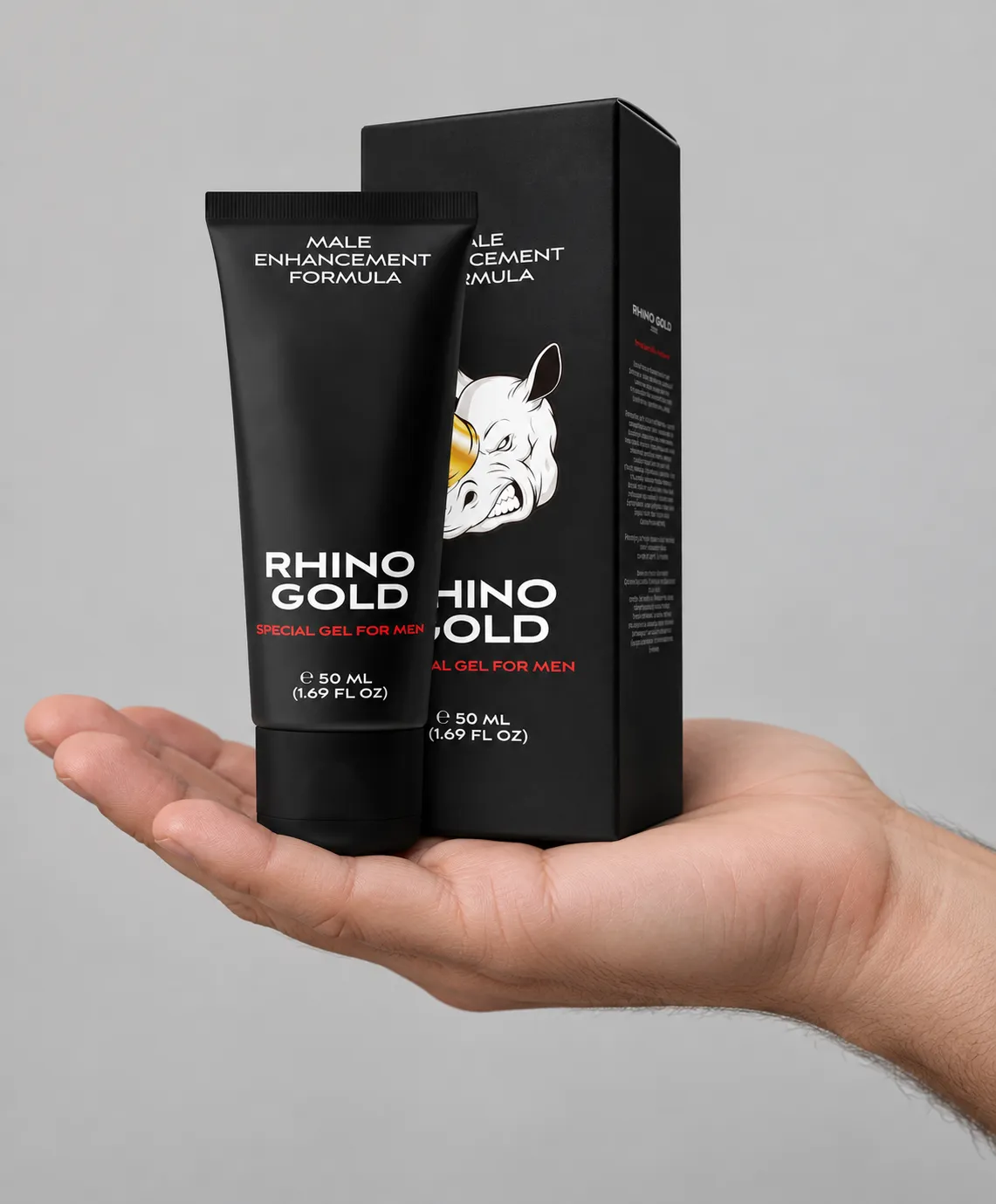 Rhino Gold Gel — le produit en main