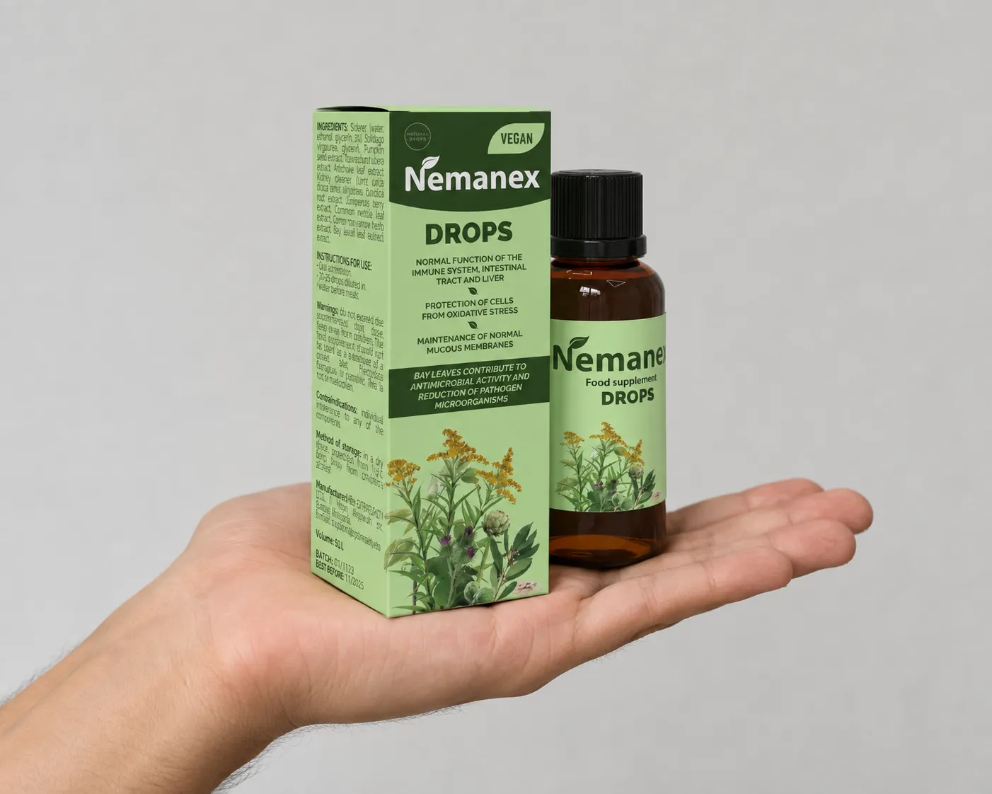 Nemanex — le produit en main