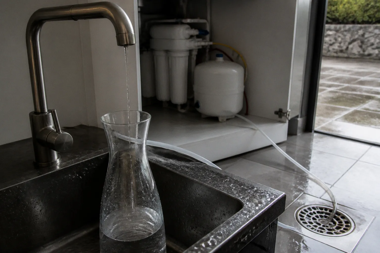 Osmoseur inverse : le piège de l'eau rejetée